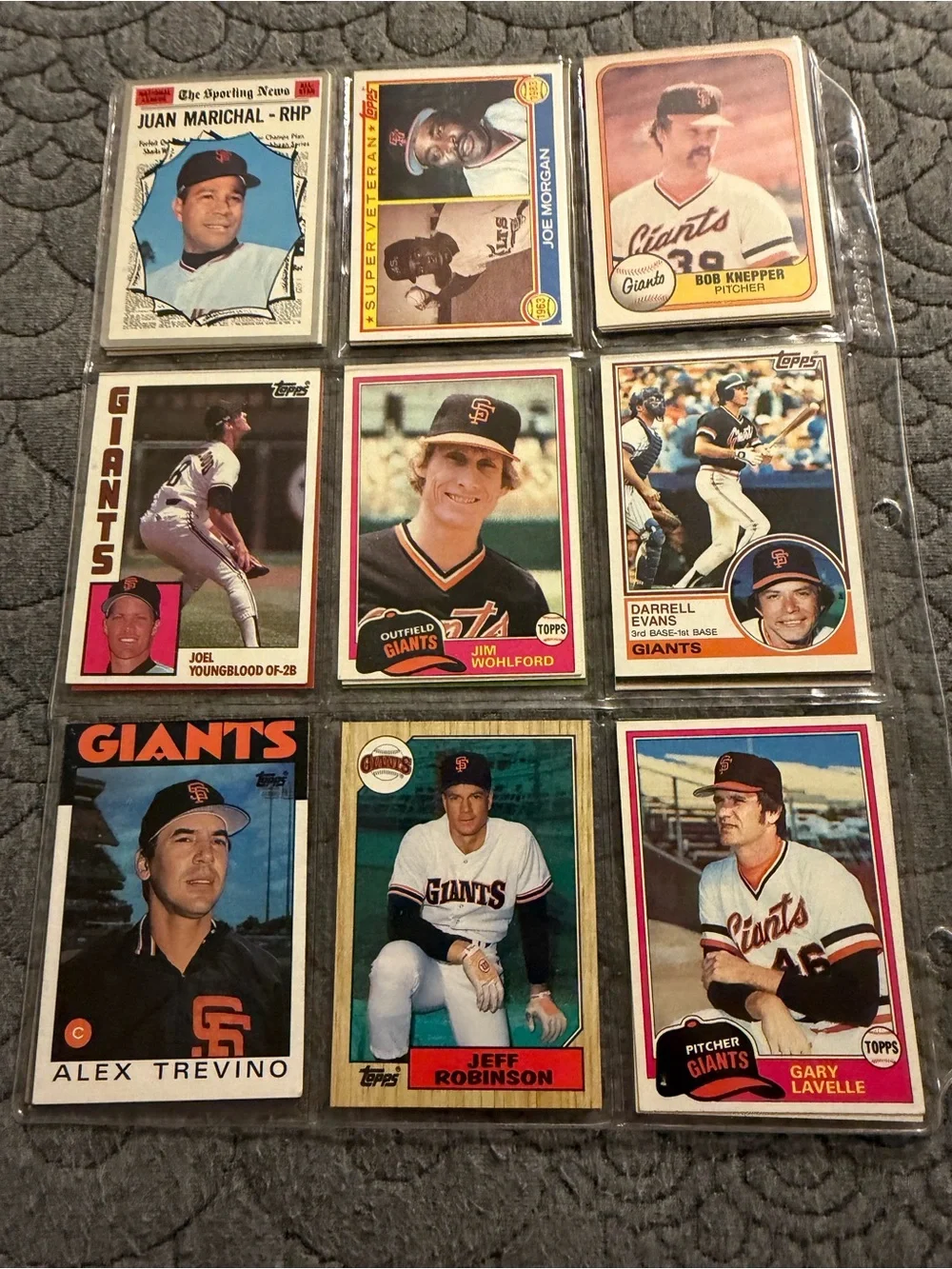 Topps San Francisco Giants Baseball Card Set - Orange, Black, Blue